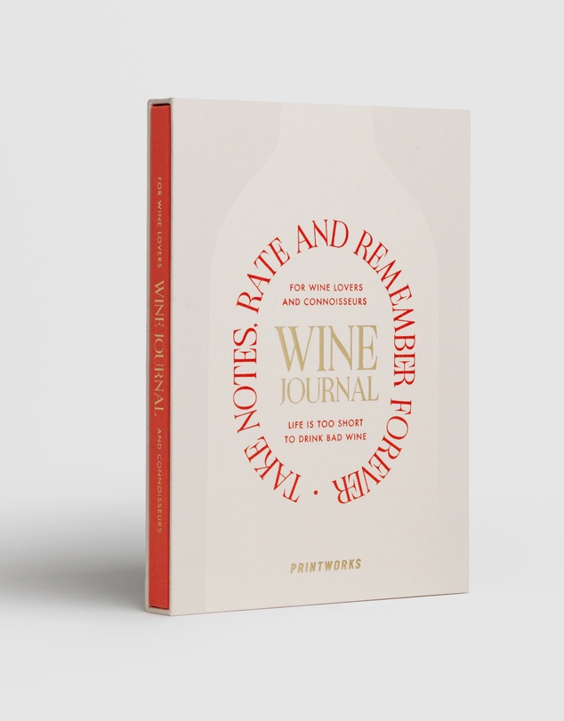 Printworks - Printworks Wine Tasting Journal-Beige Red