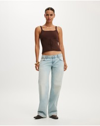 Cotton On - Ruffle Hem Knit Cami