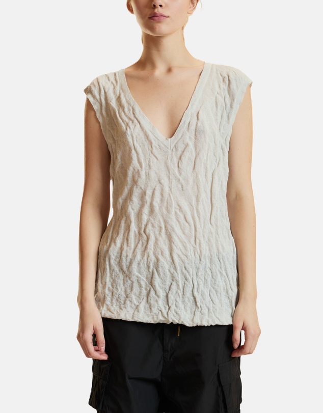 Cynthia Rowley - Crinkle Knit Sleeveless Top