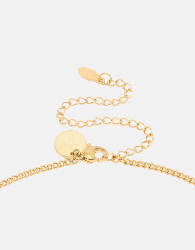 Lovisa - Waterproof Gold Plated Stainless Steel Sagittarius Circle  Zodiac Sign Necklace
