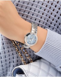 GUESS - Guess Ladies Silver Tone 30mm Analogue Watch