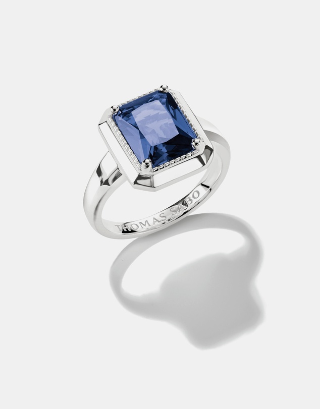 THOMAS SABO - THOMAS SABO Ring with nanocrystal in octagon cut