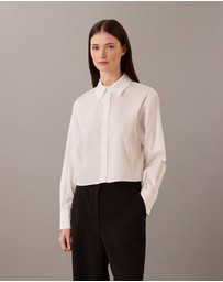Calvin Klein - Soft Cotton Cropped Shirt
