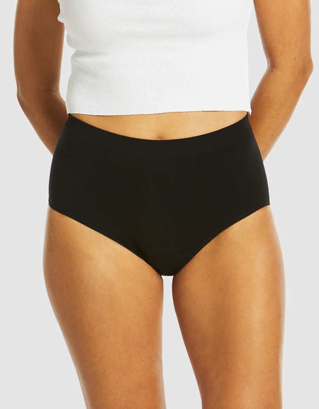 Love Luna - 3 Pack Women's Side Seamfree Period Full Brief