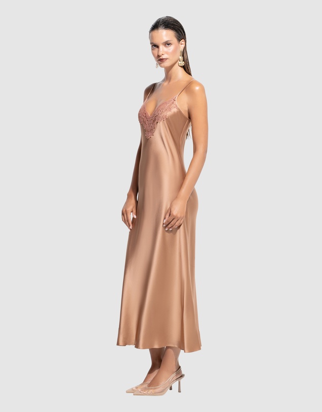 GINIA - Silk Lace Slip