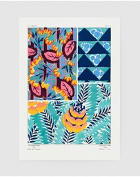 Inka Arthouse - Set of 2 Floral Patterns by E.A. Séguy Art Prints