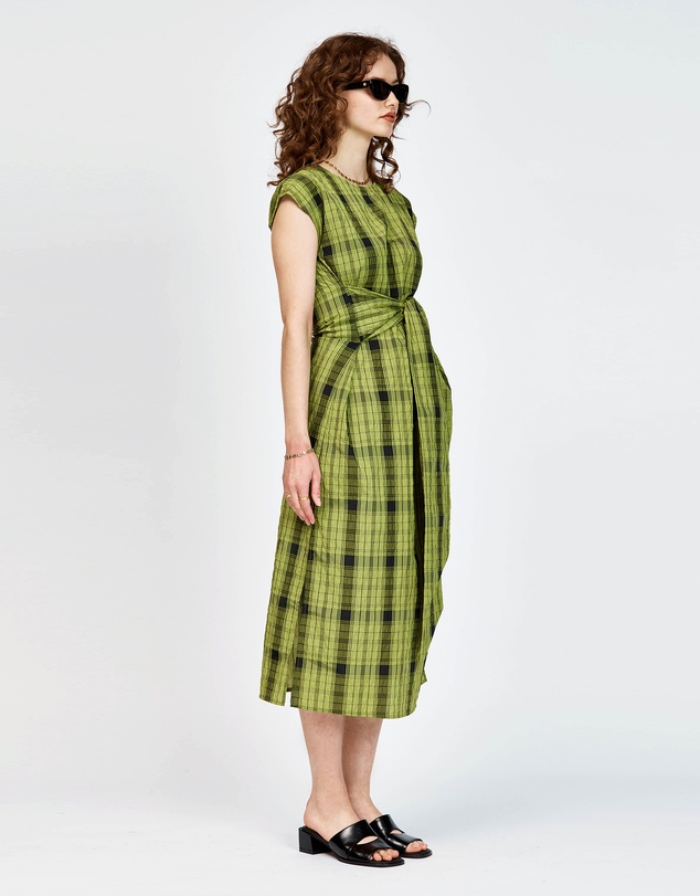 bul - Peron Dress Olive Black Check
