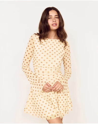 MINKPINK - Soleil Drop Waist Mini Dress