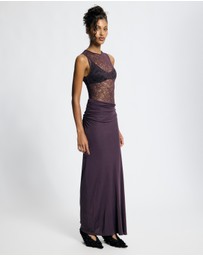 Lover - Odette Lace Contrast Maxi Dress