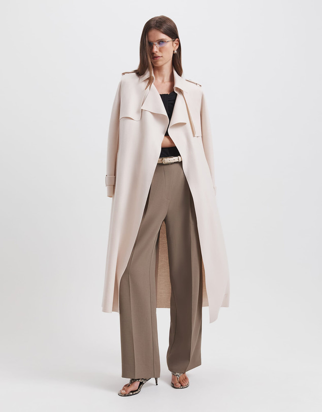 SABA - Karla Wool Longline Trench Coat