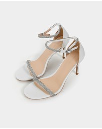 Forcast - Kendall Crystal Strap Heels