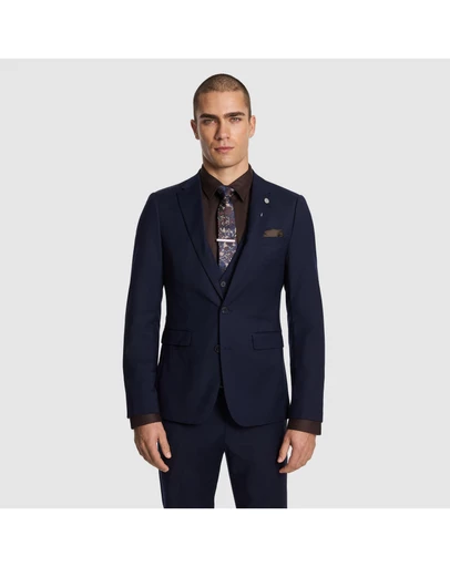 yd. - Atlas Wool Blend Slim Suit Jacket
