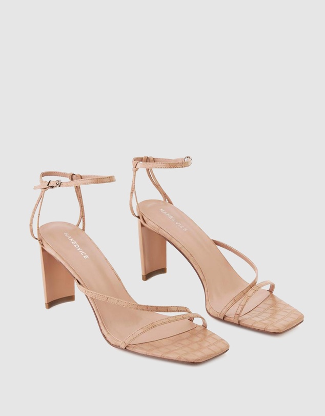 Nakedvice - The Cyrus Nude Croc Heel