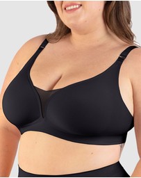B Free Intimate Apparel - Invisible Mesh Comfort Padded Bra (C-D-DD-E-F-G) Cup