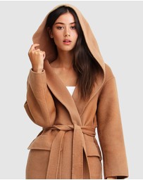 Belle & Bloom - Runaway Wool Blend Robe Coat