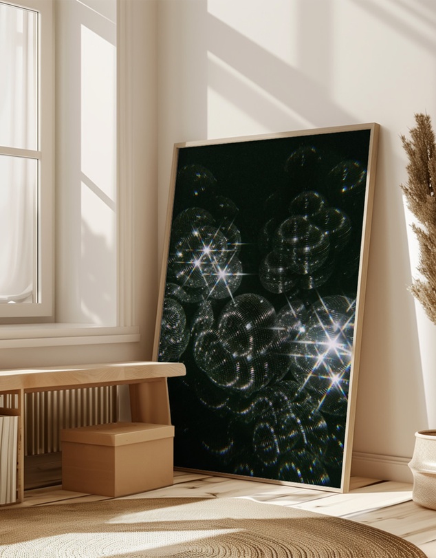 Olive et Oriel - Disco Kaleidoscope - Portrait by Samantha Hearn Art Print