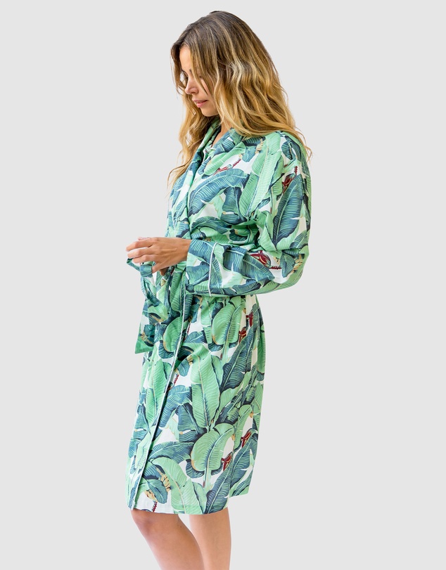 Sant And Abel - Women's Martinique® Green Banana Leaf Robe