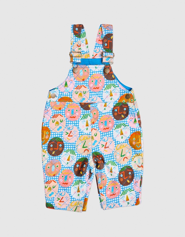 Kip&Co - Cheer Up Baby Organic Cotton Quilted Fleece Overalls - Babies