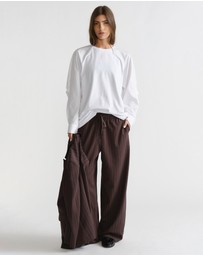 Decjuba - D-Luxe Spliced Poplin Tee