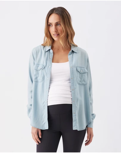Ripe Maternity - Bec Chambray Shirt