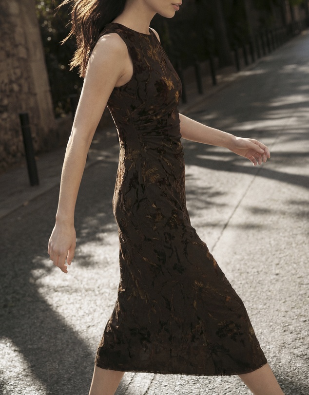 Desigual - Flocked Midi Dress