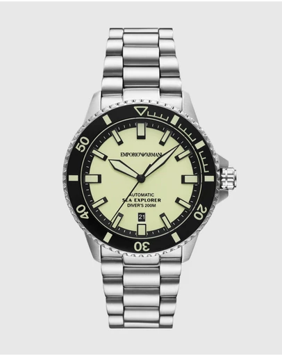 Emporio Armani - Silver Tone Automatic Watch