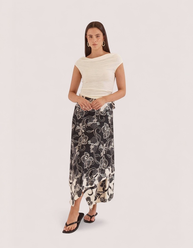 Sass - Maribel Asym Wrap Skirt