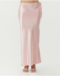 Third Form - Satin Bias Tie Side Skirt