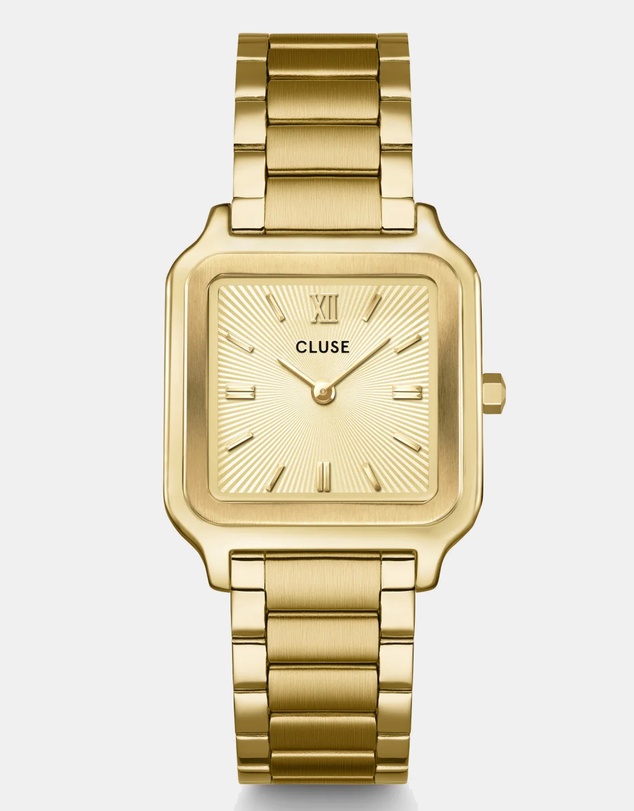Cluse - Gracieuse Watch Steel, Sunray Textured, Gold Colour