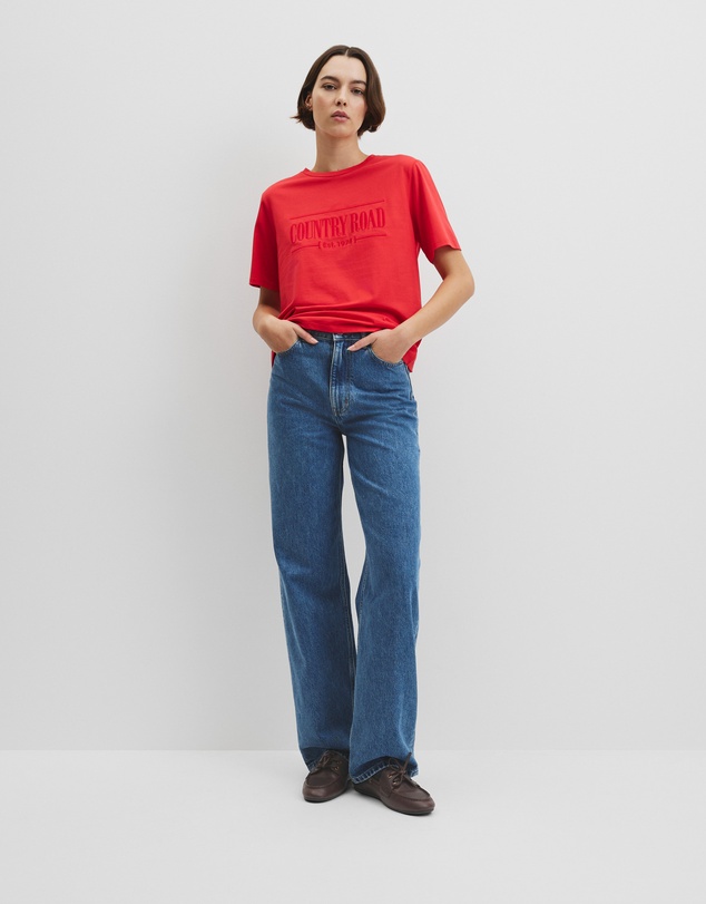 Country Road - Australian Cotton Heritage Embroidered T-shirt