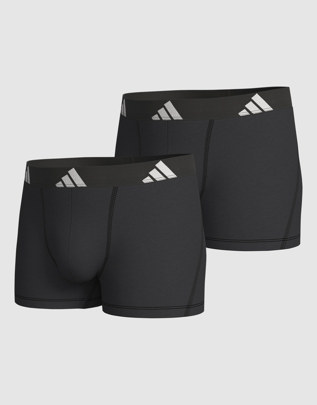 adidas Sportswear - 2 Pack Active Flex Cotton Trunk Underwear