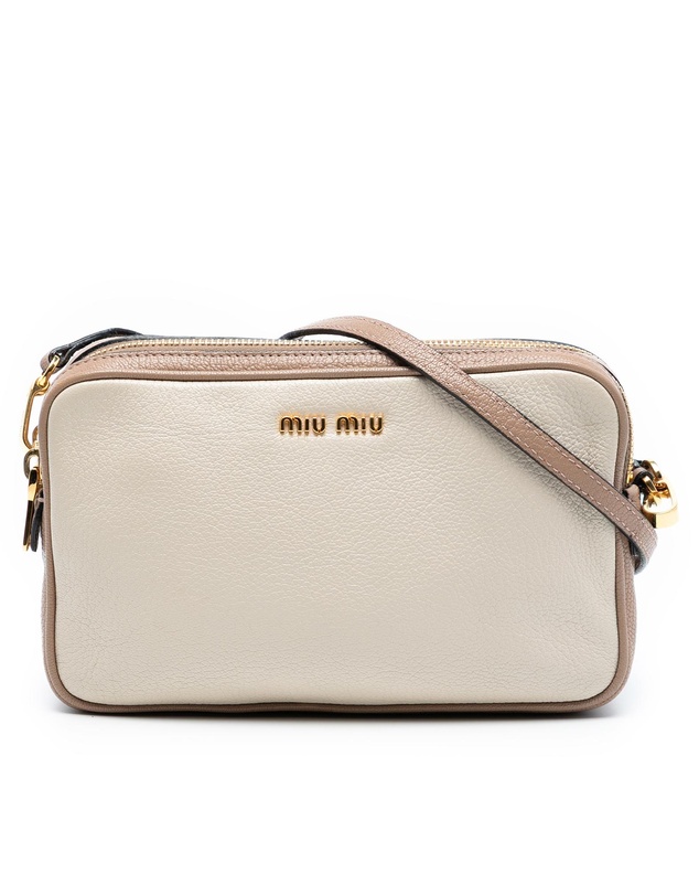 Pre-Loved by Azura Reborn - Pre-Loved Bicolor Madras Double Zip Camera Bag