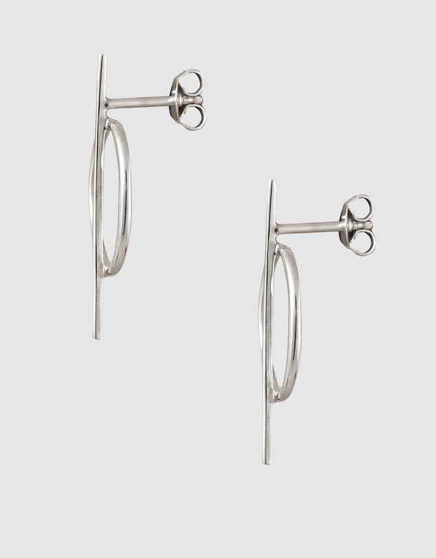 Kuzzoi - ICONIC EXCLUSIVE - Circle Stud Earrings in 925 Sterling Silver