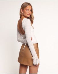 Petal & Pup - Amina Long Sleeve Top - White