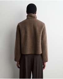 COS - Funnel-Neck Teddy Jacket