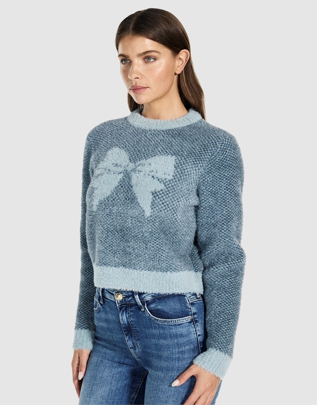 GUESS - Bow Jacquard Sweater