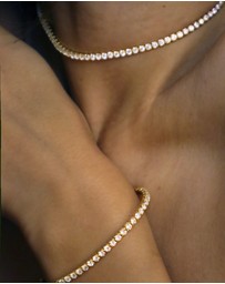 SAINT VALENTINE - Aspen Tennis Bracelet - Gold