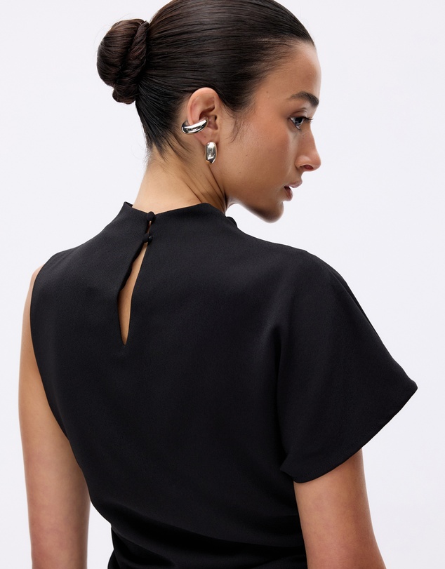 Minima Esenciales - Zeva Crepe Draped Top