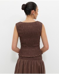 Calli - Dakota Shirred Top