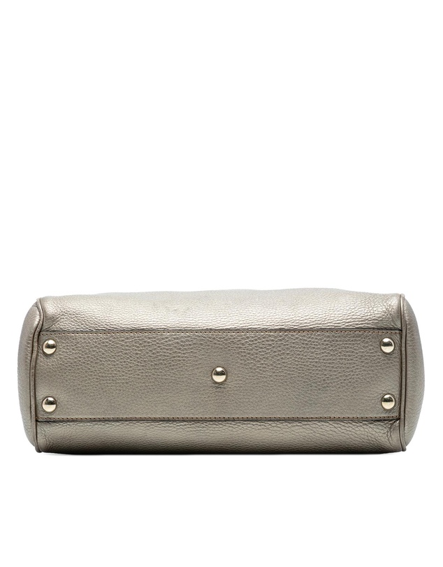 Pre-Loved by Azura Reborn - Pre-Loved Small Calfskin Bamboo Shopper Satchel