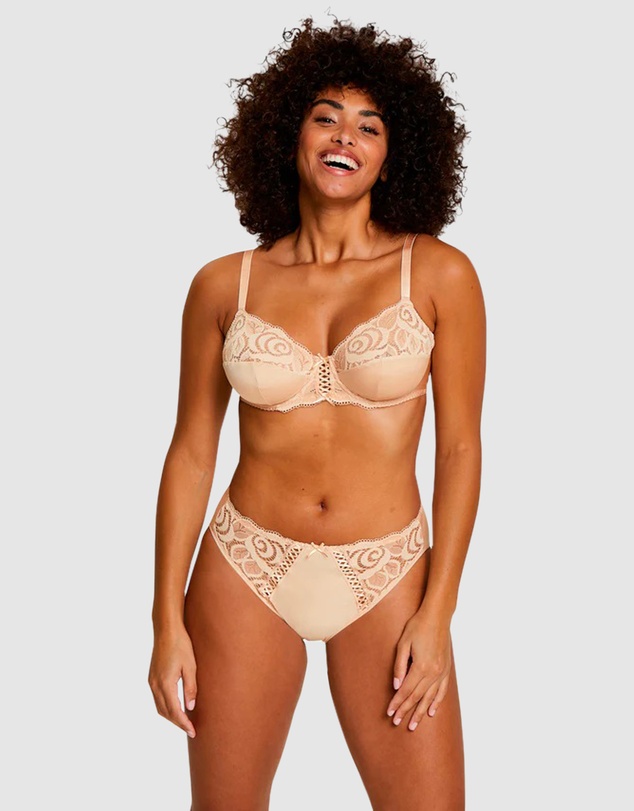 Sans Complexe - Amélie Microfibre & Lace Bikini Brief