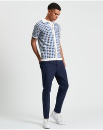 Ben Sherman - Houndstooth Button Through Polo