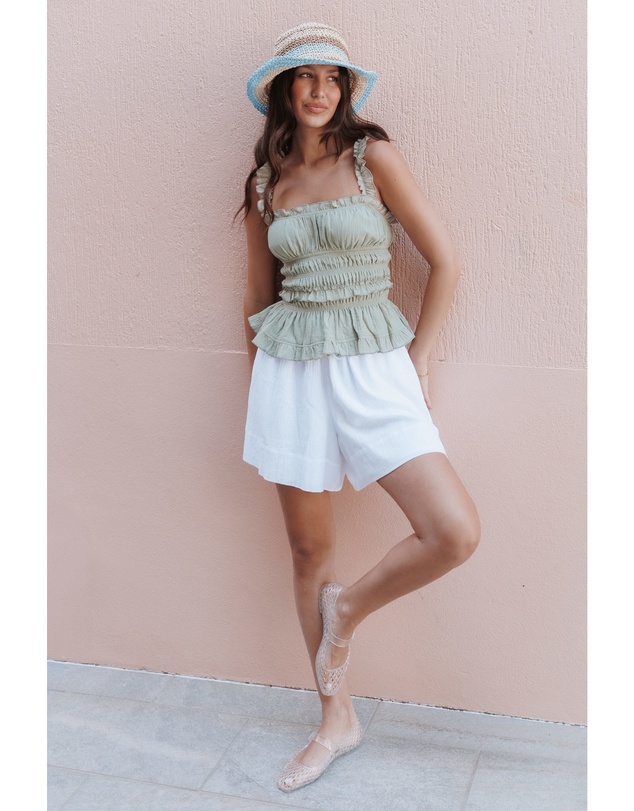 Petal & Pup - Borris Oversized Shorts - White