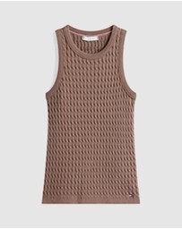 Tommy Hilfiger - Cable Knit Sleeveless Slim Sweater