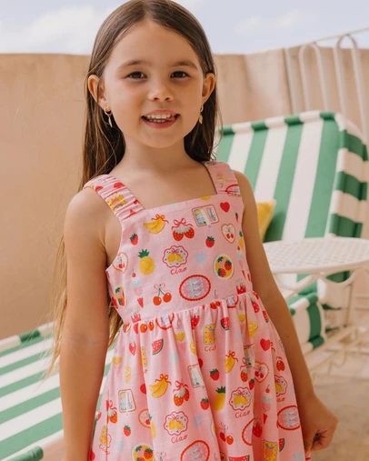 Huxbaby - Beach Club Paradise Tie Dress - ICONIC EXCLUSIVE - Babies-Teens