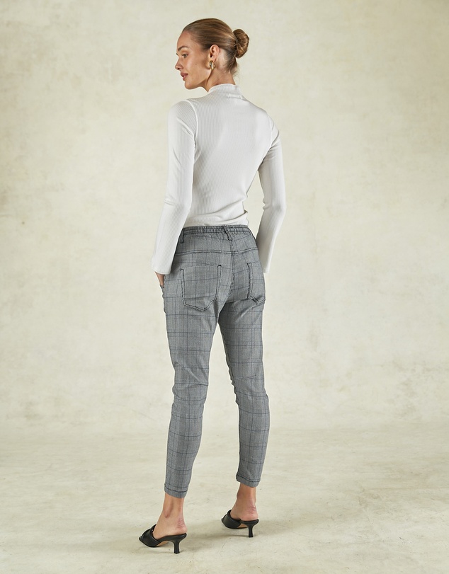 DRICOPER DENIM - Active Cobalt Blue Check Jeans
