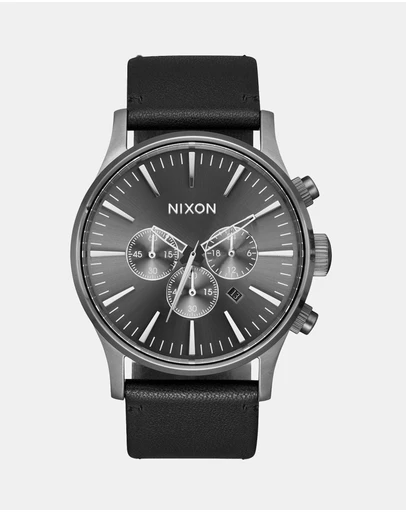 Nixon - Sentry Chrono Leather Watch