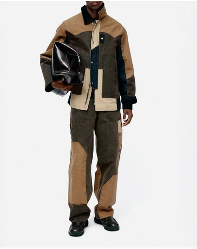 Andersson Bell - Patchwork Carpenter Wide-Leg Jeans