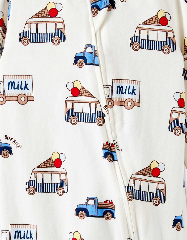 Cotton On Kids - Growie Long Sleeve Zip Romper