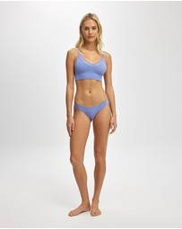 Cotton On Body - Seamless Longline Lace Trim Bralette